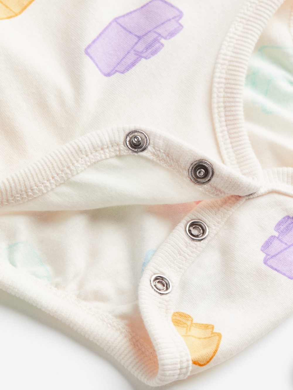 H&M Lego Duplo Patterned Long-Sleeved Baby One-Piece Bodysuit Size 18 Months - Picture 3 of 10